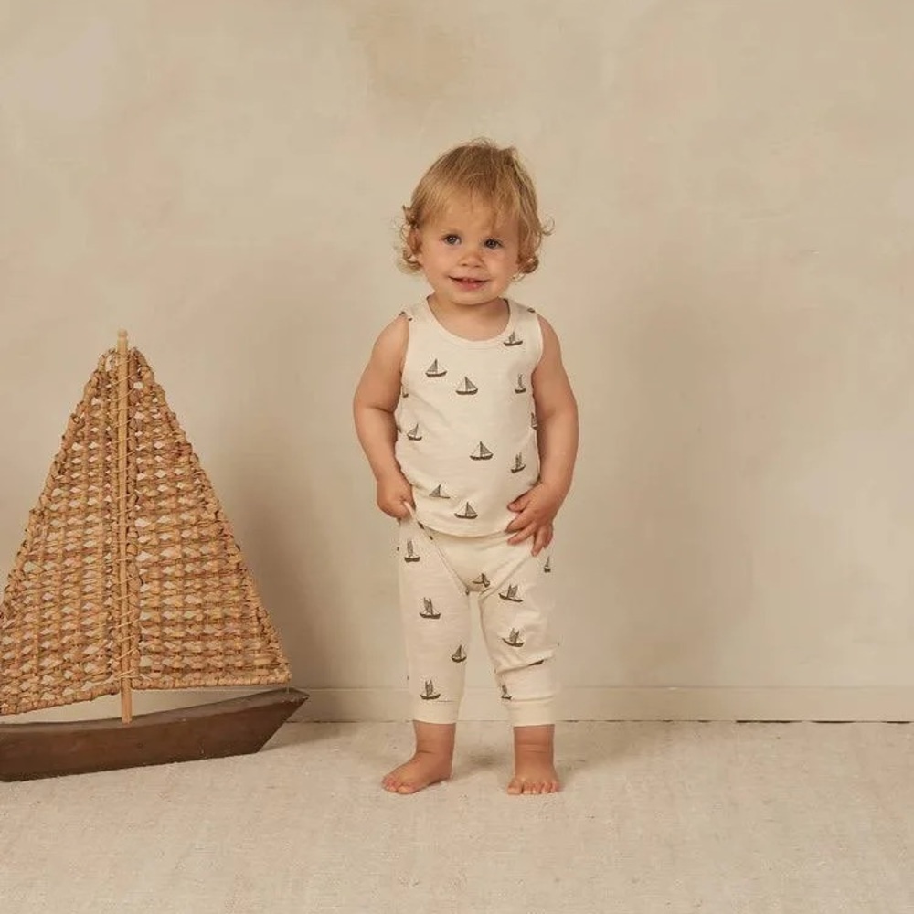 Sailboat Embroidered shirt and pants set size 6-12 months